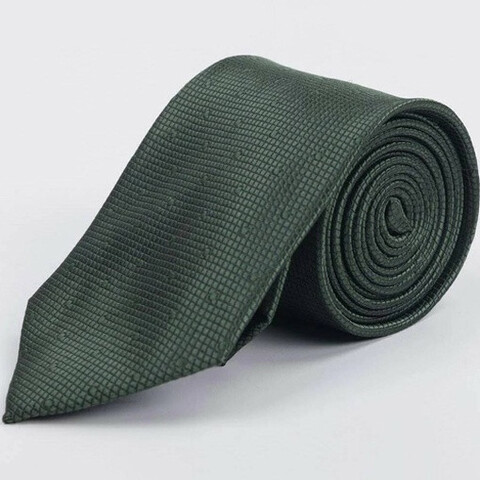 Аренда зеленого галстука с узором для мужских костюмов