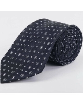 Прокат черного галстука с узором для мужских костюмов, изображение 1