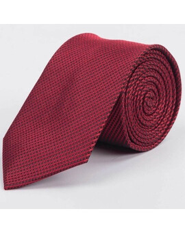 Аренда галстука бордового цвета с черным узором для мужского костюма, изображение 1