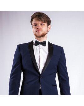 Прокат смокинга темно-синего цвета, изображение 1