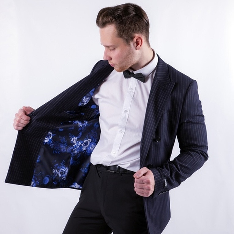 Прокат двубортного блейзера в полоску