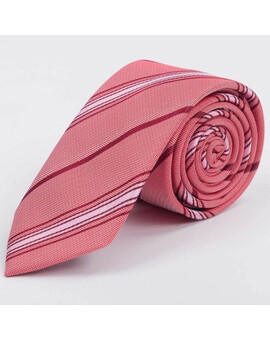 Арендовать галстук красного цвета в мульти полосу для мужского костюма, изображение 1