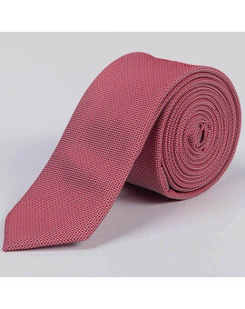 Прокат узкого светло-красного галстука с текстурой для мужских костюмов, изображение 1