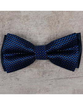 Аренда бабочки синего цвета с узором для мужских костюмов, изображение 1