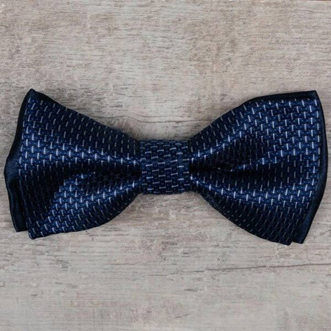 Аренда бабочки синего цвета с разноцветным мелким узором мульти для мужского костюма