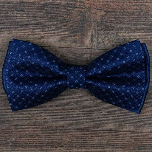 Прокат бабочки синего цвета в клетку для мужского костюма