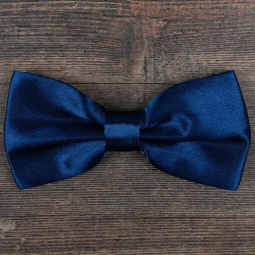 Прокат классической бабочки синего цвета для мужских костюмов