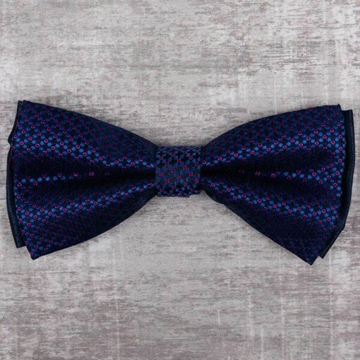 Прокат бабочки синего цвета с бордовым узором для мужских костюмов