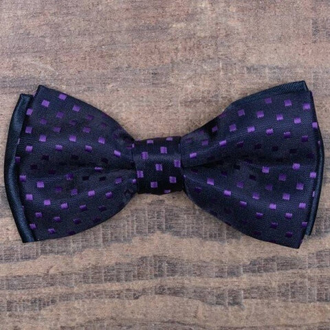 Аренда бабочки с фиолетовыми вставками для мужских костюмов