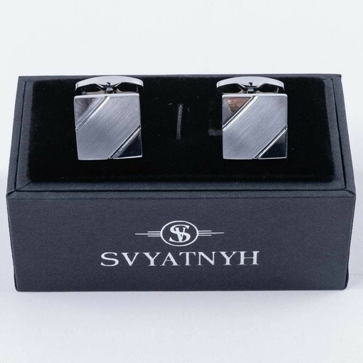 Аренда классических запонок квадратной формы для мужских костюмов