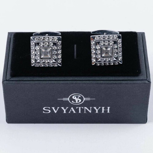 Прокат запонок с украшениями для мужских костюмов