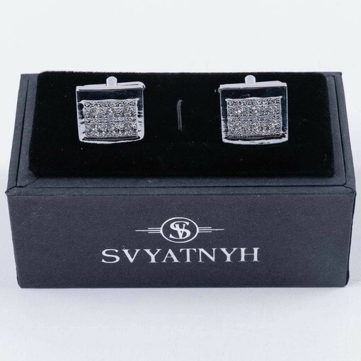 Запонки напрокат с узором для мужских костюмов